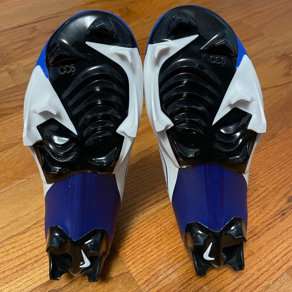 Nike Vapor Edge Pro 360 2 Royal Blue Black DA5456-414 Men’s Size 11.5 Cleats - Picture 7 of 11